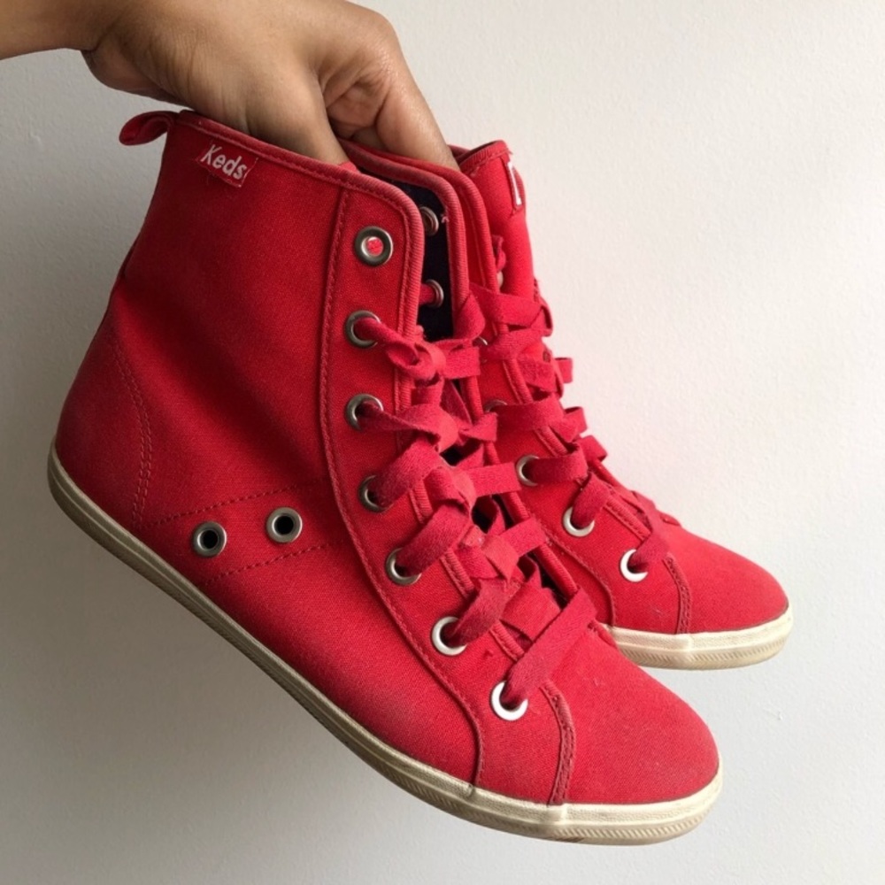 red ked high tops